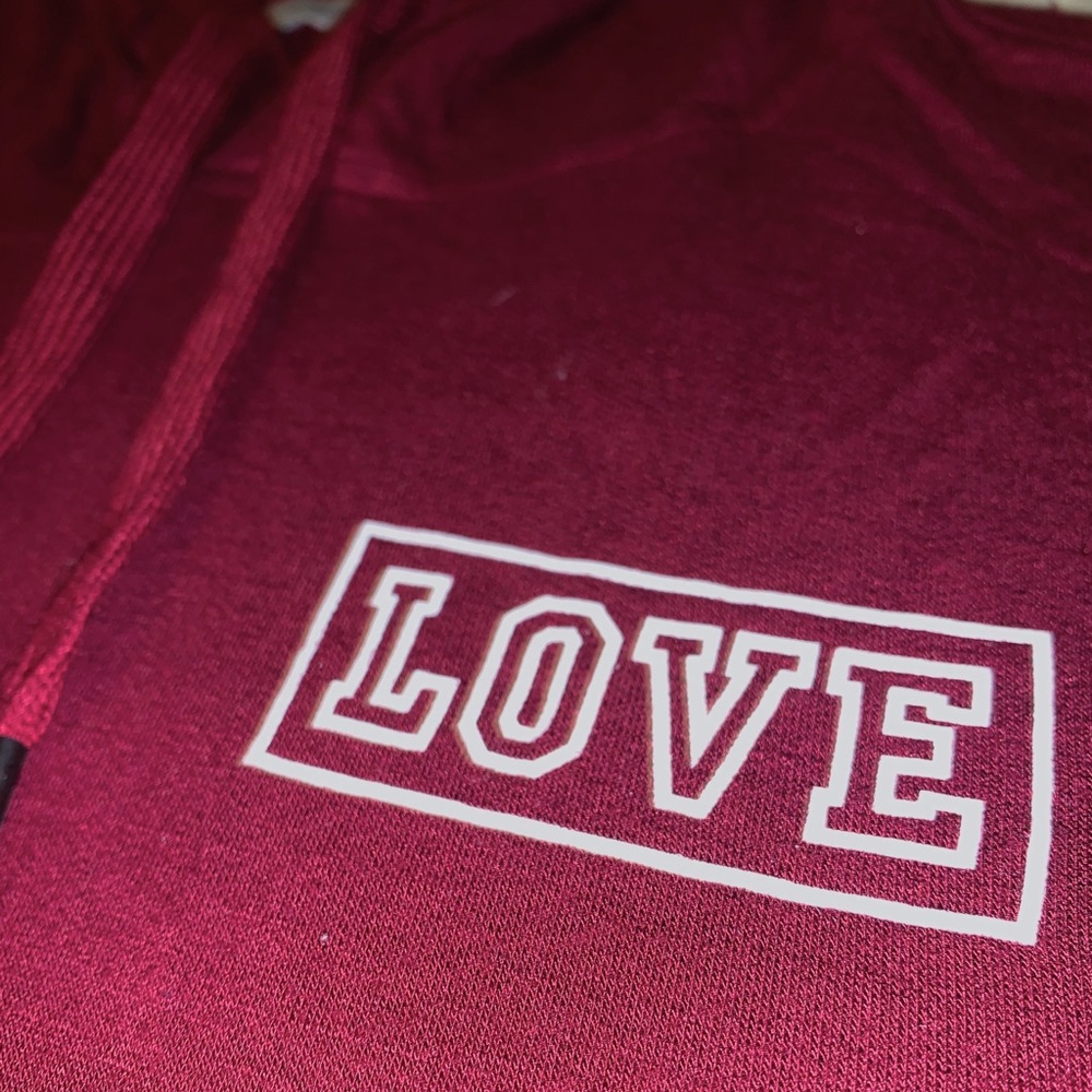 Thin Red “LOVE” Hoodie